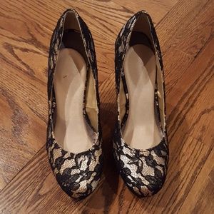 Madden Girl Lace Platform Heels